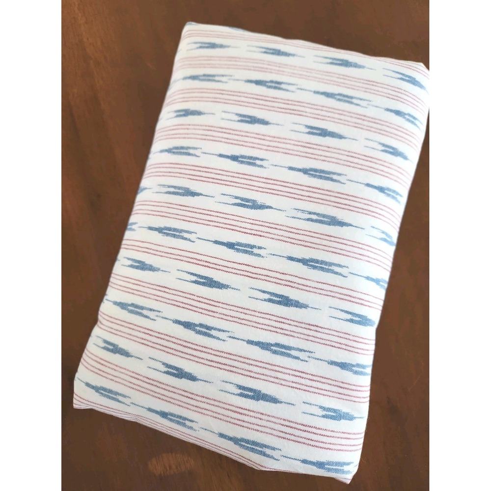 Lauren Ralph Lauren LRL Lucie Ikat Stripe Queen Flat Sheet